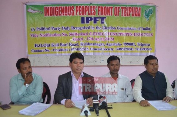 IPFT Party opposed CAB in total Tripura IPFT Party opposed CAB in total Tripura