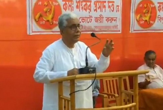 â€˜Tripura sets example of BJPâ€™s terrorâ€™, says Manik Sarkar