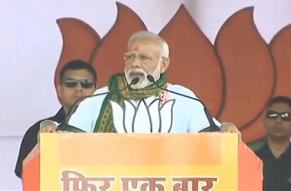 JUMLA 2019 continue after â€˜Missed Call Jobsâ€™: â€˜Kamal-Chaap-Double-Engine will bring development in Tripura', claims Modi in flop show 