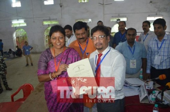 BJP candidate wins Tripura's Badharghat by-poll BJP candidate wins Tripura's Badharghat by-poll