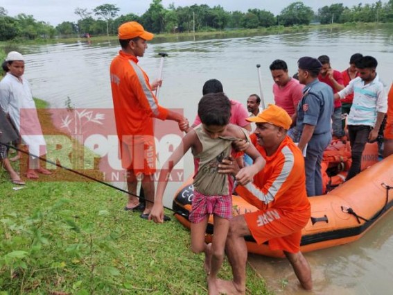 Nearly 20,000 people affected in Tripura due to flood, 18,000 homeless : NDRF continues rescue operations