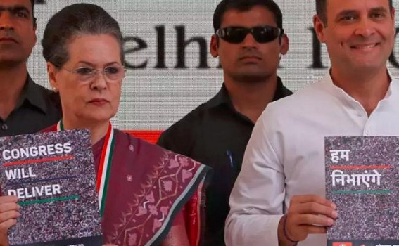 Congress releases 2019 LS election manifesto Congress releases 2019 LS election manifesto
