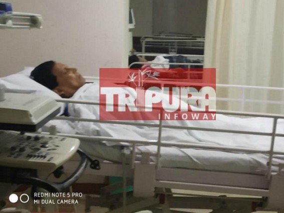 Tripura Policeâ€™s inhuman act on a 72 yrs old ailing Ex-Minister : CPI-M to move Human Rights Commission for arresting Badal Choudhury in ICU with thumb-impression 