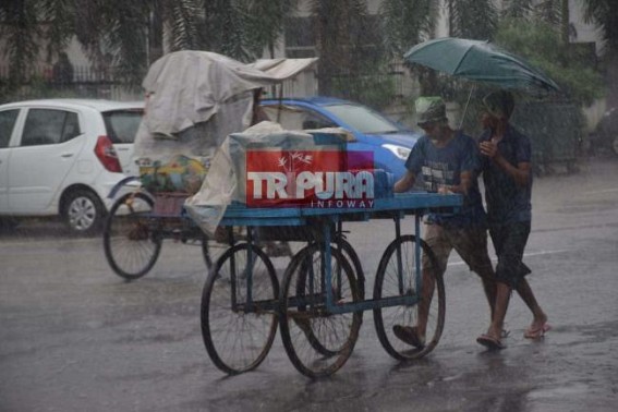 Rain showers on Northeast : Normal lives partially disrupted