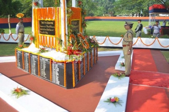 Police martyrs day observed in Tripura, DGP pays tribute to great souls Police martyrs day observed in Tripura, DGP pays tribute to great souls