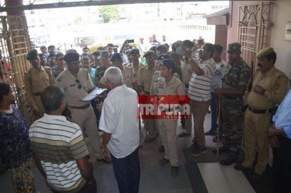 Policeâ€™s sudden raid in Tripura CPI-M HQ without Search Warrant !!!