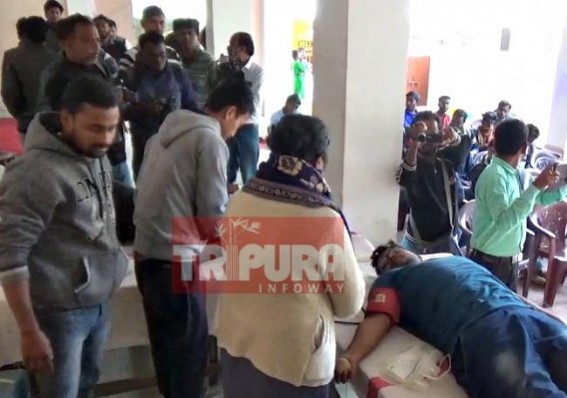 SFI organized Blood donation camp to mark foundation day SFI organized Blood donation camp to mark foundation day