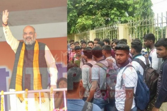 Amit Shah skips Unemployment issue : Jaitley’s promise in Vision Document 50,000 vacant posts’ filling up in 1 years remains JUMLA Amit Shah skips Unemployment issue : Jaitley’s promise in Vision Document 50,000 vacant posts’ filling up in 1 years remains JUMLA