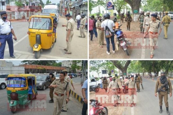SP led massive drive across City as Lockdown violation reported : Action taken against Law violators, Many Violators received last warning