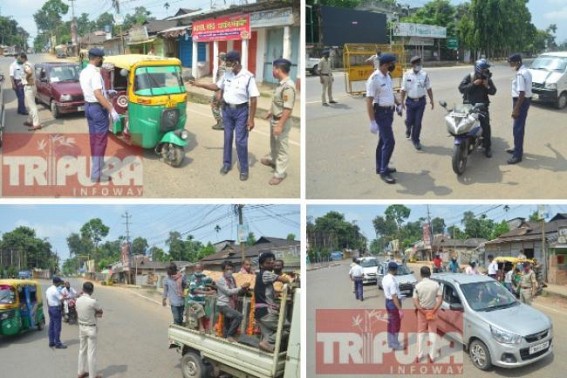 3 days long â€˜Total Lockdownâ€™ Paralyzed Tripura from Monday : Vehicle Services squeezed, All Emergency Services remain open 24X7