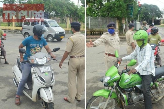 Last Day of 3 Days Long Tripura Lockdown, Restrictions to be lifted tomorrow 5 AM : Tight Securities, Checking continue statewide Last Day of 3 Days Long Tripura Lockdown, Restrictions to be lifted tomorrow 5 AM : Tight Securities, Checking continue statewide