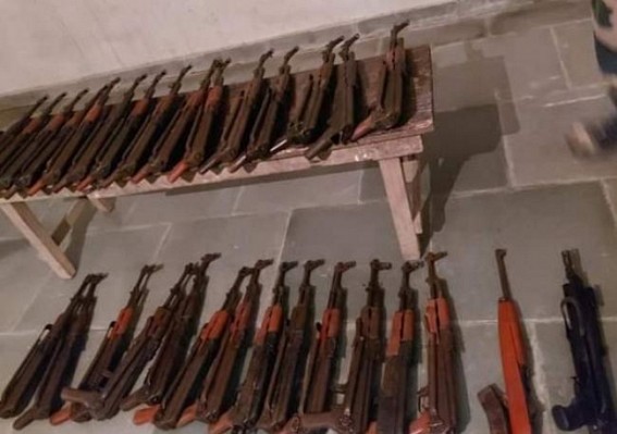 BSF Seized Big Haul Of Arms & Ammunition : Three arrested BSF Seized Big Haul Of Arms & Ammunition : Three arrested
