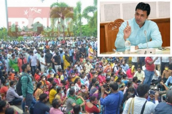 CM Biplab Deb's meeting with 10323 teachers today : Teachers to demand 'Permanent Jobs along with Die-in-Harness Jobs for dead teachers family members', No Phase-Wise Jobs CM Biplab Deb's meeting with 10323 teachers today : Teachers to demand 'Permanent Jobs along with Die-in-Harness Jobs for dead teachers family members', No Phase-Wise Jobs