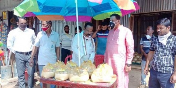 Tripura Congress distributed relief materials across State, PCC President Pijush Biswas undertakes distribution initiatives