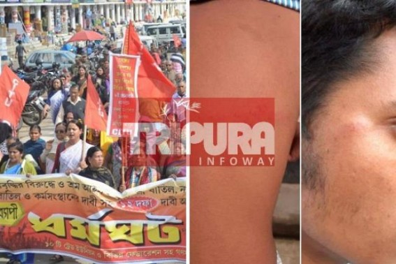 BJP begins violence ahead of 8th January Strike : CPI-M supporters were attacked across, CPI-M calls public to successful Strike amid all odds BJP begins violence ahead of 8th January Strike : CPI-M supporters were attacked across, CPI-M calls public to successful Strike amid all odds