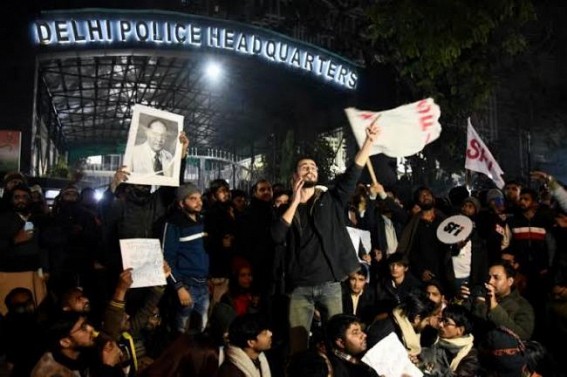 Delhi Police files FIR on JNU violence Delhi Police files FIR on JNU violence