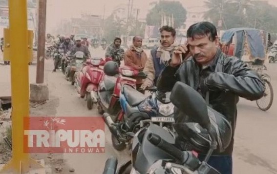 Petrol crisis hits Tripura, price increases at Rs. 77 on Tuesday Petrol crisis hits Tripura, price increases at Rs. 77 on Tuesday