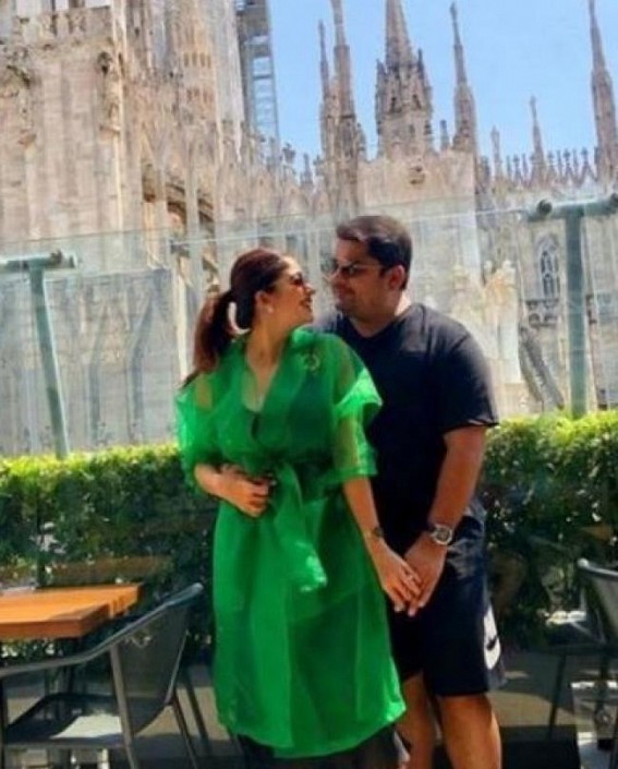 Nehha Pendse stuns in green gown