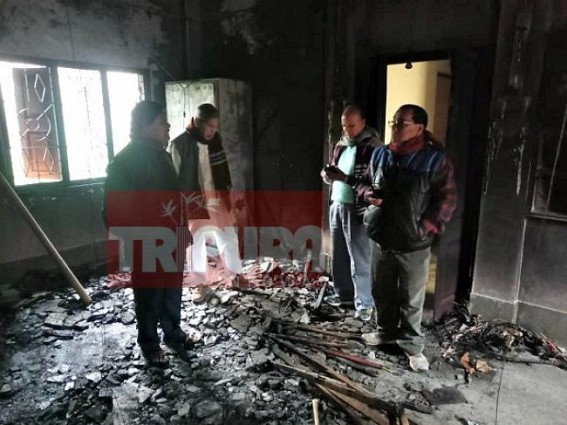 No shame after slap from Public by Total Strike, BJP burnt one more opposition party office in Tripura No shame after slap from Public by Total Strike, BJP burnt one more opposition party office in Tripura