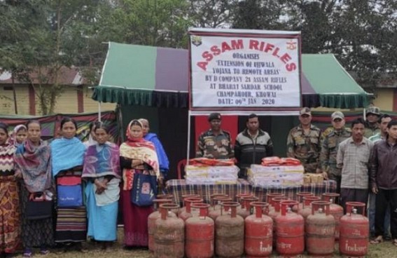 Assam Rifles facilitated in Extension of Ujjwala Yojana Assam Rifles facilitated in Extension of Ujjwala Yojana