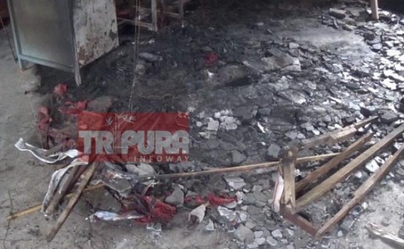2 CPI-M Party offices burnt in last 2 days in Tripura 2 CPI-M Party offices burnt in last 2 days in Tripura