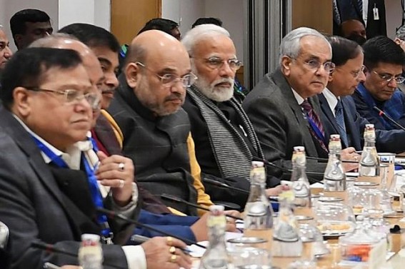 Modi holds pre-Budget meet with industry, bankers, economists