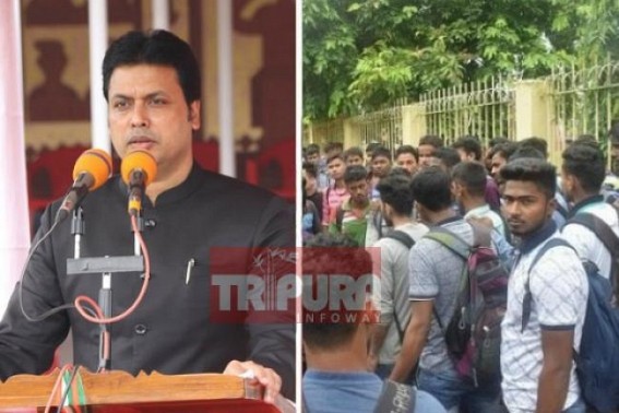 BJP Govt decides to recruit over 3000 posts by outsourcing in Tripura, Opposition to oppose violating recruitment process