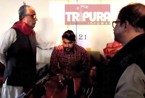 Manik Sarkar met injured DYFI activist