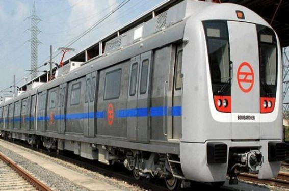 Delay in Delhi Metro service due to passenger on track