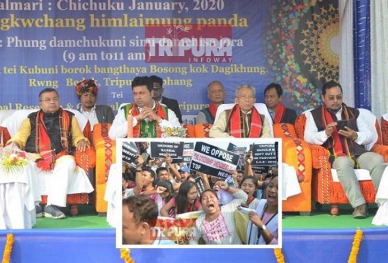 Exposed : BJP, IPFT’s Divide and Rule Policy 'successfully' downed Anti-CAA protest of Joint Committee Exposed : BJP, IPFT’s Divide and Rule Policy 'successfully' downed Anti-CAA protest of Joint Committee