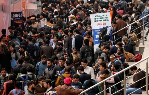 Unemployment at 45-year high, says Youth Congress Unemployment at 45-year high, says Youth Congress