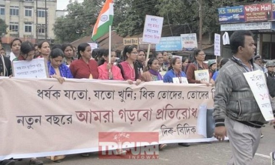 22 gangrapes in 20 months, 1,891 Crime against Women cases registered : Tripura’s crime rate highest in country as per population proportion among small states 22 gangrapes in 20 months, 1,891 Crime against Women cases registered : Tripura’s crime rate highest in country as per population proportion among small states