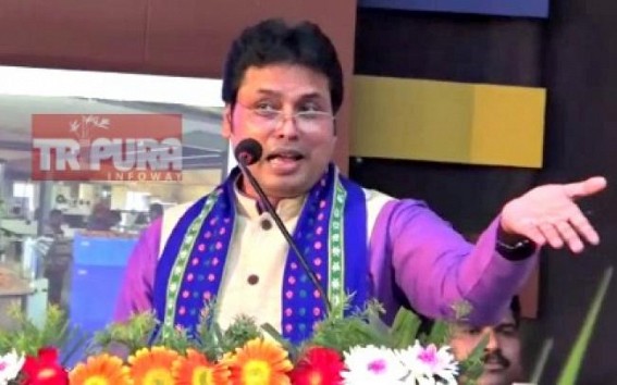 Biplab Debâ€™s bizarre claims of â€˜Whole world knows Tripura a business Hub under BJPâ€™ :CMâ€™s advises to unemployed youths â€˜Earn Rs 30000 per month by becoming tourist guideâ€™  a sharp contrast to 50,000 Govt Jobs in first 1 year