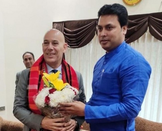 CM invites Israeli Ambassador to visit Tripura CM invites Israeli Ambassador to visit Tripura