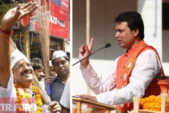 Tripura CMâ€™s faceloss after Kejriwal wins, his 3 days Delhi-campaign goes vain