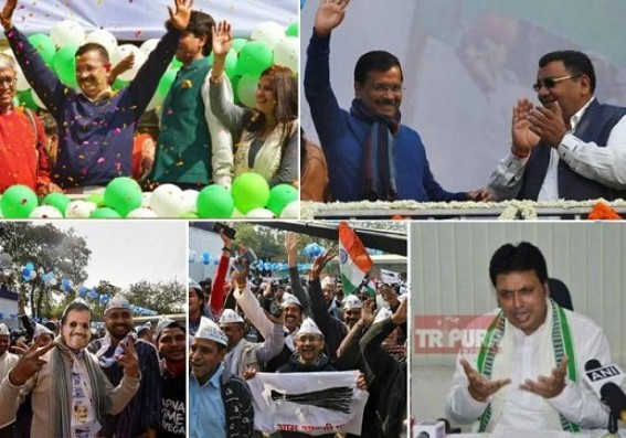Tripura congratulates Delhi CM Arvind Kejriwal on landslide victory against BJP : TIWN Editor reminds Biplab Deb, BJPâ€™s illiterate motormouths not to badmouth against Kejriwal type IITians, Engineers, top brains of Nation