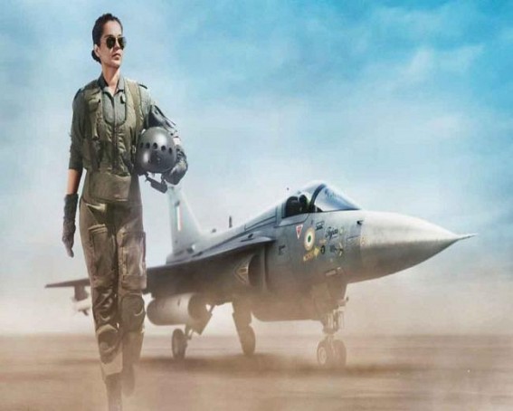 Kangana's 1st look as Air Force pilot in 'Tejas' goes viral Kangana's 1st look as Air Force pilot in 'Tejas' goes viral