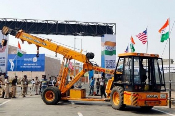Entry Gate Of Ahmedabad's Motera Stadium Collapses Ahead Of Donald Trump's Visit