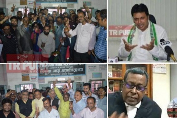 Biplab Deb led BJP’s massive loss of popularity in JUMLA Era’s 2 year’s rule : BJP lost Bar Association Election, beginning of ending BJP era in Tripura Biplab Deb led BJP’s massive loss of popularity in JUMLA Era’s 2 year’s rule : BJP lost Bar Association Election, beginning of ending BJP era in Tripura