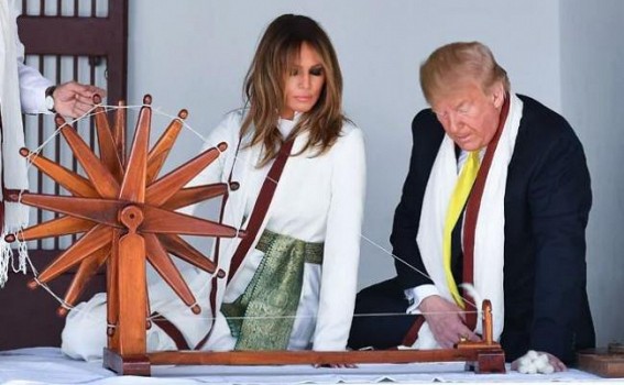 Trump visited Sabarmati Ashram Trump visited Sabarmati Ashram