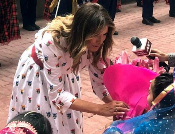 Melania shines at Happiness Class, Ivanka wears Anita Dongre for ceremonial Melania shines at Happiness Class, Ivanka wears Anita Dongre for ceremonial