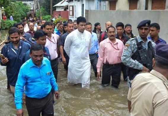 BJP in advance blamed CPI-M if Agartala city floods this year BJP in advance blamed CPI-M if Agartala city floods this year