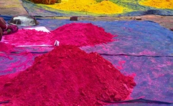 No Compromise for Coronavirus threats : Youngsters in Tripura geared up for annual Holi festival No Compromise for Coronavirus threats : Youngsters in Tripura geared up for annual Holi festival