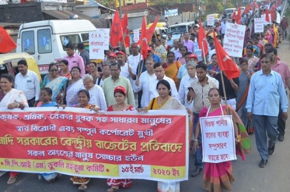 CPI-Mâ€™s Anti-CAA rally in Agartala, Badal Chowdhury compares Modi regime with Hitler rule 