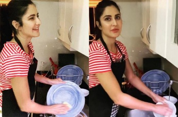 Katrina 'dishes out' tips on household chores
