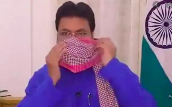 Mask shortage: Tripura CM asks people to use 'gamocha'
