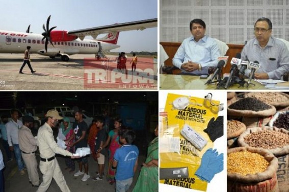 Tripura Bureaucracy swung into action to tackle COVID-19 Pandemic : Cargo Flight with Essential commodities landed, ‘Centre mitigates 20% demands of state Tripura till now’, said officials Tripura Bureaucracy swung into action to tackle COVID-19 Pandemic : Cargo Flight with Essential commodities landed, ‘Centre mitigates 20% demands of state Tripura till now’, said officials