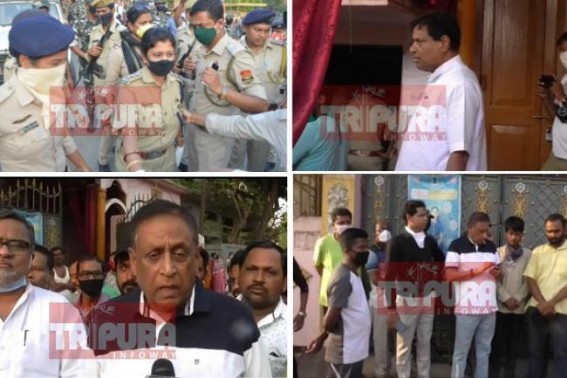 FAKE COVID19 NEWS propagation by Biplab Deb  :  After Gopal Roy's FIR, nervous CM sent Police force illegally to muzzle Opposition voice, Congress leader Gopal Roy blasts Police for Murder conspiracy at Leader's Home
