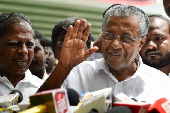 9 pm, 9 minutes: Kerala CM's official residence turns off lights 9 pm, 9 minutes: Kerala CM's official residence turns off lights