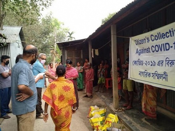 Citizens Collective against COVID-19 distributed essential commodities among 60 families